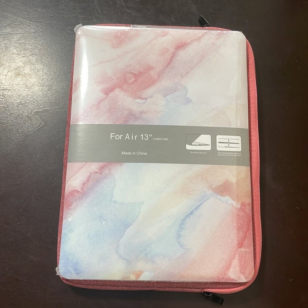 MacBook Air 13” shell and red soft case